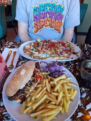 Philly cheesesteak at Big Scoffs Diner in Leeds