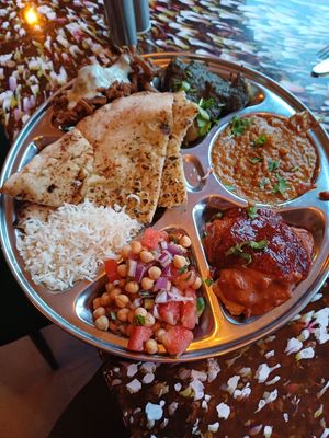 Curry night, plenty of food and super tasty at Big Scoffs Diner in Leeds