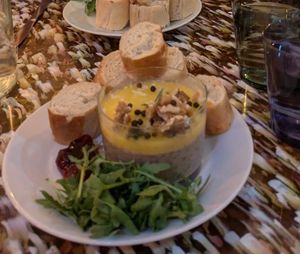 Homemade pate for starters at Big Scoffs Diner in Leeds