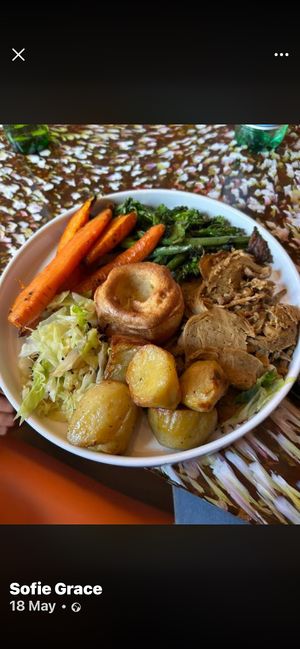 Vegan Sunday roast at Big Scoffs Diner in Leeds