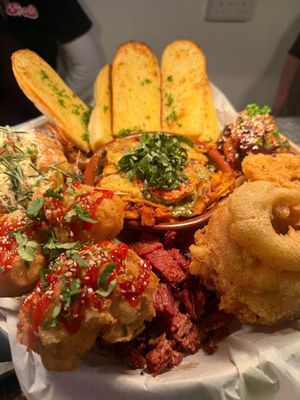 The big scoffs sharing platter  at Big Scoffs Diner in Leeds