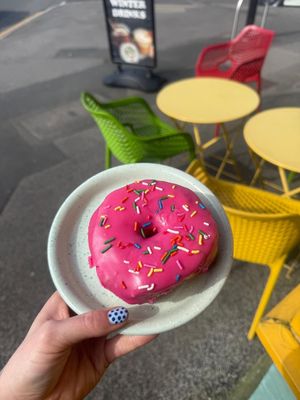 Vegan donuts  at Big Scoffs Diner in Leeds