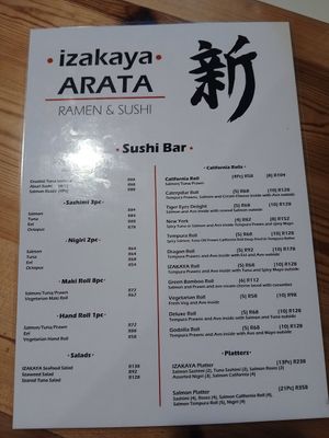  at Izakaya Arata in Eastern Cape