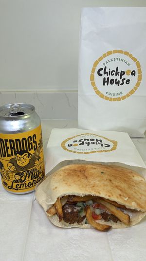 Vegan Chickpea Fries Sandwich  at Chickpea House in Pensacola