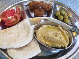 Hummus Plate at Kong Story in Gyeongju