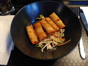 Spring rolls at Da Nang Vegan in Essen