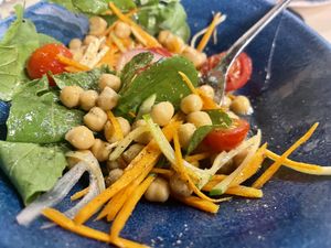 Chickpea salad  at Aterina in Korcula