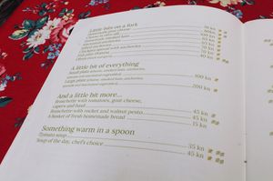 Menu 🌱 at Aterina in Korcula