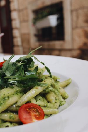 Walnut Pesto Penne 🌱 at Aterina in Korcula