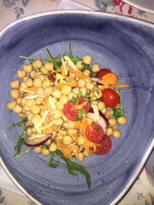 Chickpea salad  at Aterina in Korcula