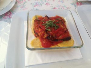 Baked Polenta - The staff can happily make this vegan at Aterina in Korcula