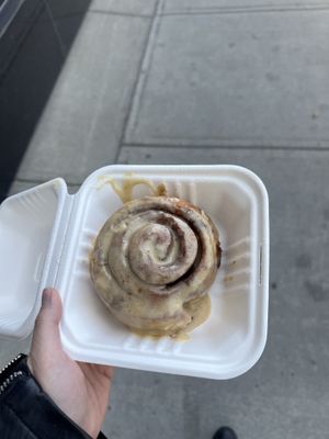 Cinnamon roll  at Canela Vegan Bakery & Cafe in Calgary