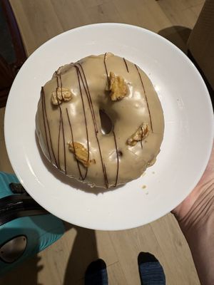 Maple Walnut Donut - AMAZING  at Canela Vegan Bakery & Cafe in Calgary