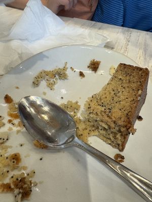 Orange poppy bread  at Pura Vida Miami  in Naples