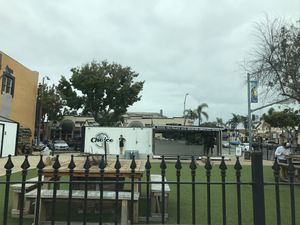 The truck and outdoor seating  at Choice Superfood Bar & Juicery in Carlsbad