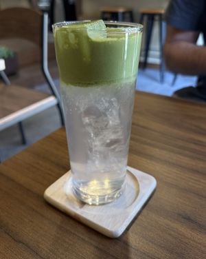 matcha latte  at Bien - ビアン in Kyoto