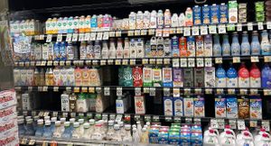 vegan milk   at Sprout's Farmers Market - Genesee in San Diego