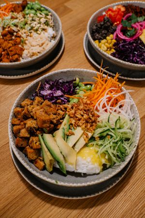 Vege bowls at Café Marathon in Prague