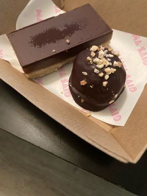 Caramel slice and snickers ball  at Mama Said Cafe in Red Hill