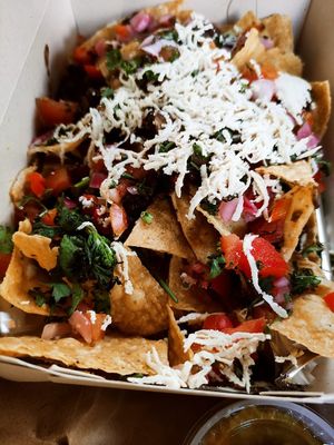 Totopos con Guacamole at La Cocinita Verde in Bogota