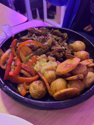 Local dish vegan version  at La Cocinita Verde in Bogota