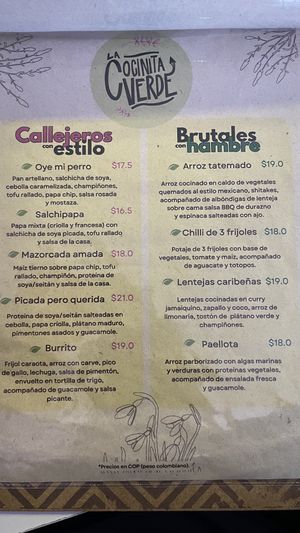   at La Cocinita Verde in Bogota