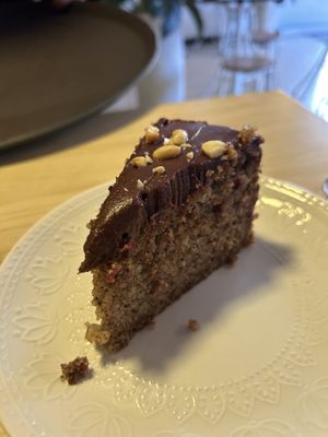 Peanut cake #Veganuary at La Cocinita Verde in Bogota