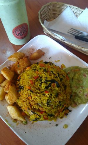 Paella at La Cocinita Verde in Bogota