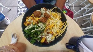 Bowl del dia 12,000 (jan 2020) at La Cocinita Verde in Bogota