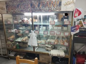 Different breads at De Nobles in Bogota