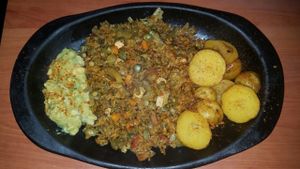 Paella vegano at De Nobles in Bogota