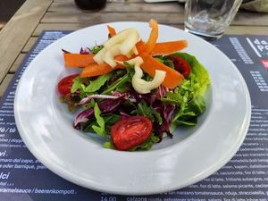 Menu salad at da PONE in Zurich