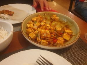 Mapo tofu at Unik Asiatico Restaurante in Comunidad Valenciana