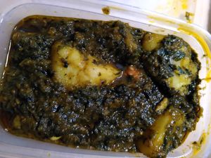 Saag aloo (October 2025) at Elaichi in Wales