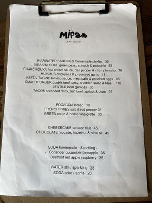 Menu   at Mifan - Open kitchen in Marrakech-safi