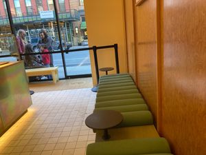Inside seating at Bub's Bakery in New York City