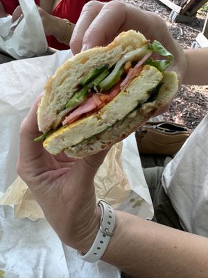Tofu bahn mi sandwich   at The Farmhouse Deli and Pantry in Douglas