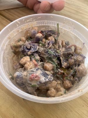 Tahini potato salad  at The Farmhouse Deli and Pantry in Douglas