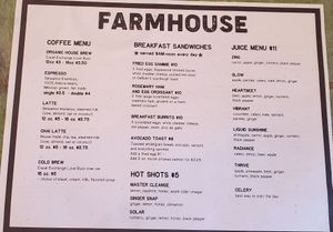 Non-dairy Milks & Avocado Toast at The Farmhouse Deli and Pantry in Douglas