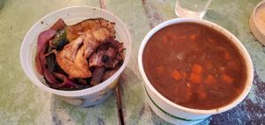 Smoky Roasted Veggies & Vegan Black Bean Soup (available in 3 sizes) at The Farmhouse Deli and Pantry in Douglas