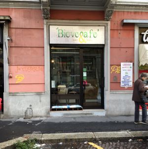 window  at Biovegafe Dolce e Salato in Milan