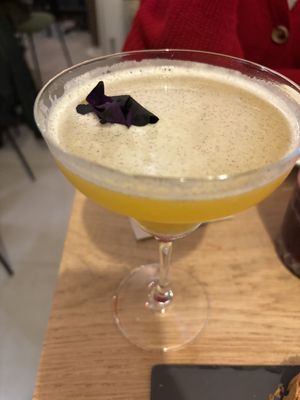 coconut passionfruit cocktail  at Chez Zymo in Paris