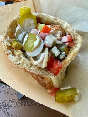 Cauliflower Pita at Sabaraba's in Chamblee