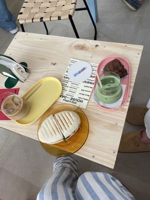 Café y sándwich   at antirush | speciality coffee in Malaga