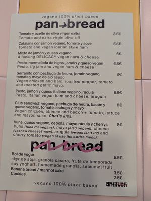 Menu Feb-2026 at antirush | speciality coffee in Malaga