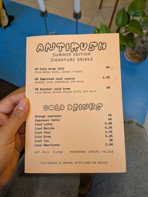  at antirush | speciality coffee in Malaga