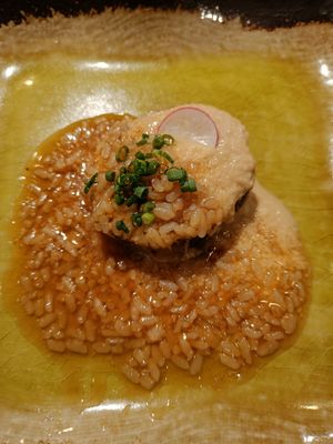 Eggplant in special rice sauce at Japanese Restaurant Bien in Gifu