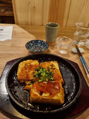 Tofu steak at Japanese Restaurant Bien in Gifu