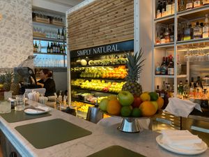 Juice bar at Ginger Ristorante NYC in New York City