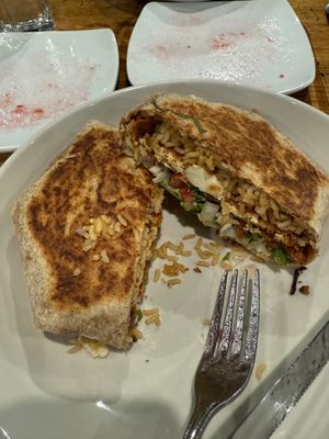 Crunch wrap w tofu  at Ranch Camp Woodstock in Woodstock